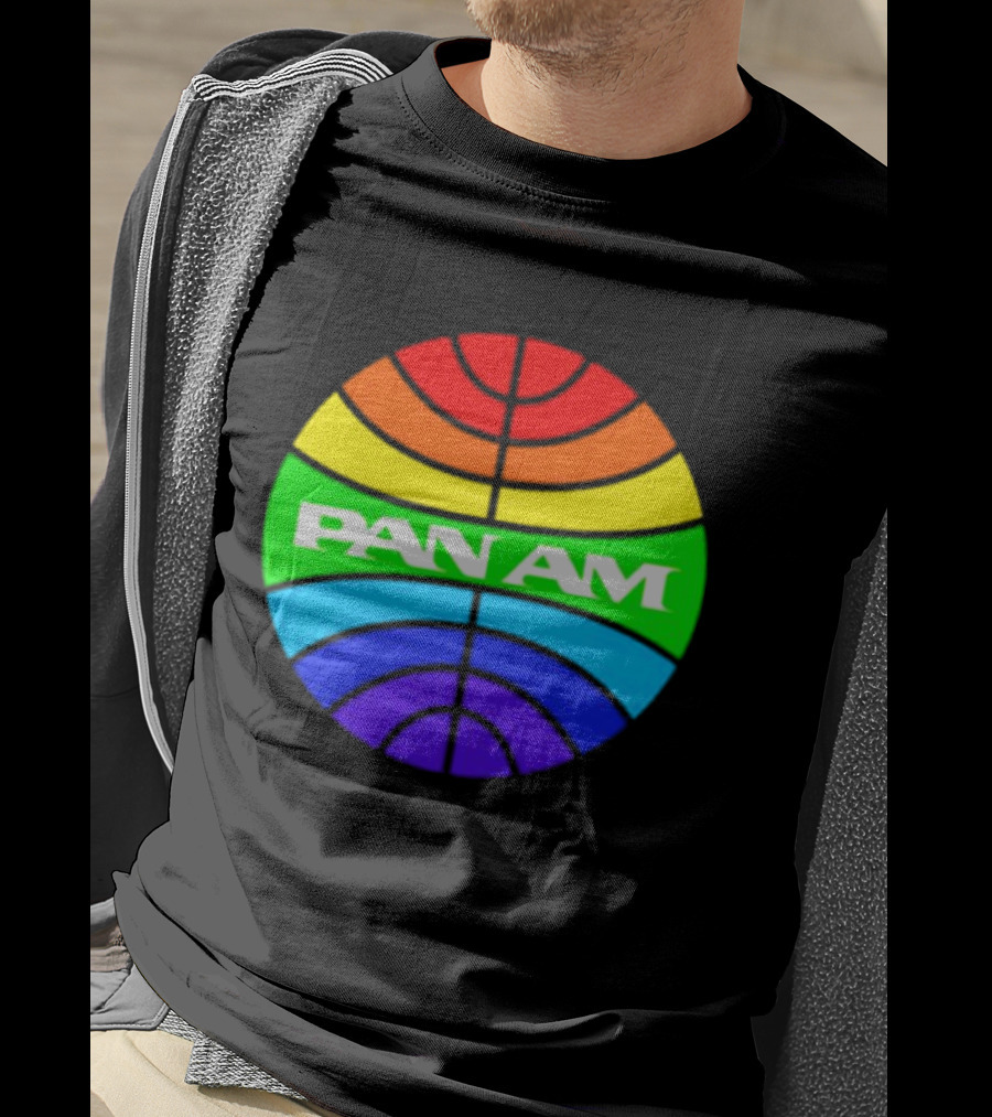 Pan Am Rainbow Circular Emblem T-Shirt