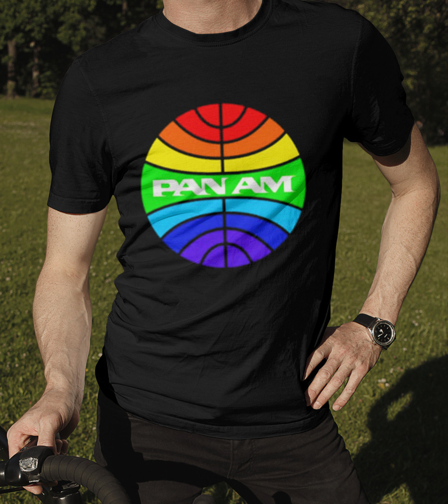 Pan Am Rainbow Circular Emblem T-Shirt