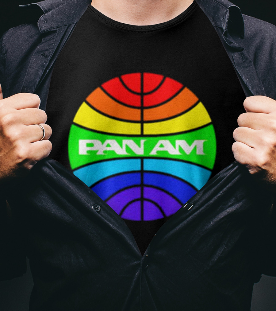 Pan Am Rainbow Circular Emblem T-Shirt