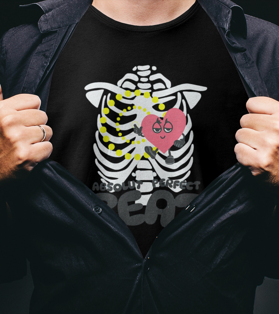 Absolut Perfect Beat Ribcage Heart T-Shirt
