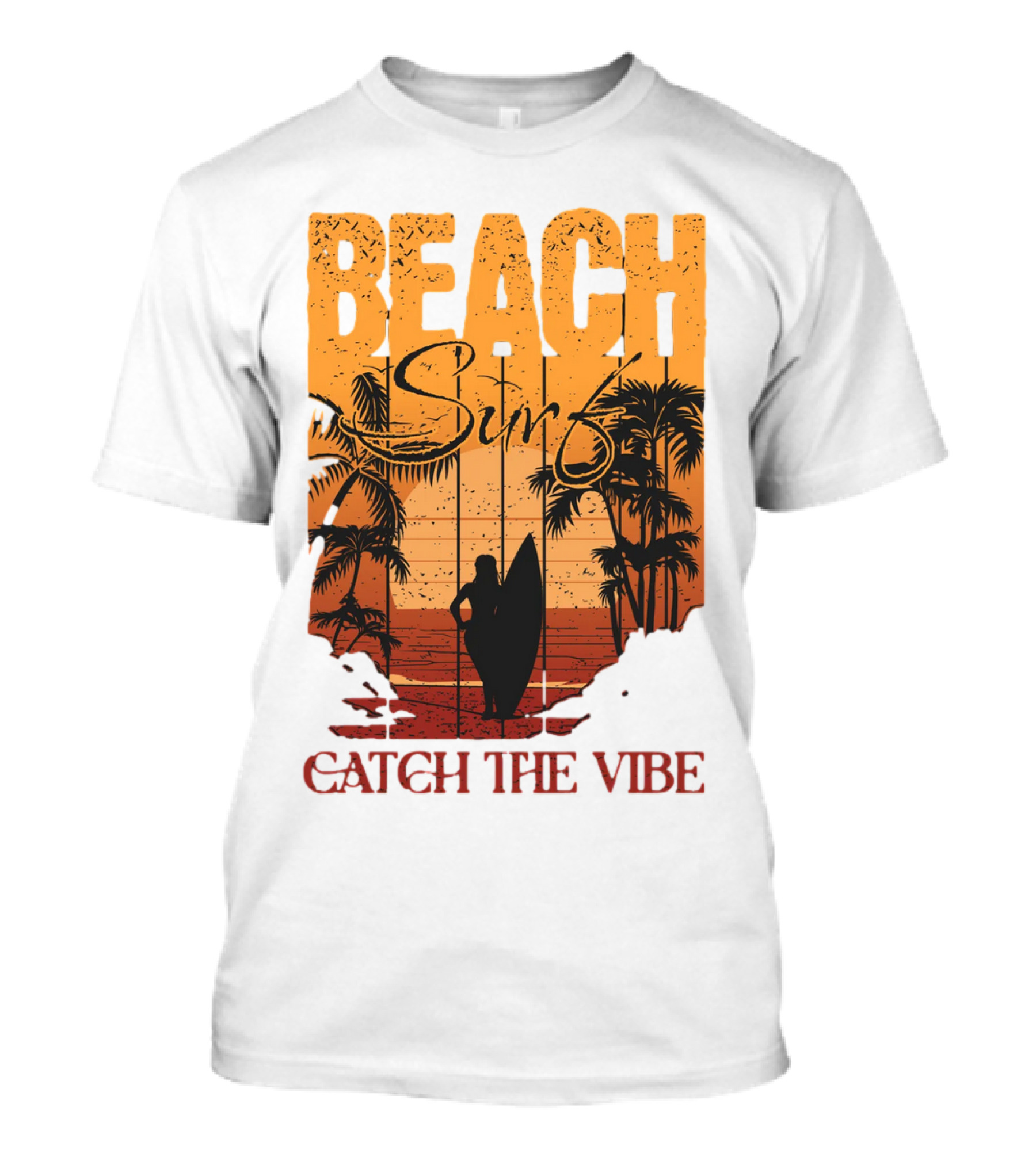 Beach Surf Catch The Vibe T-Shirt