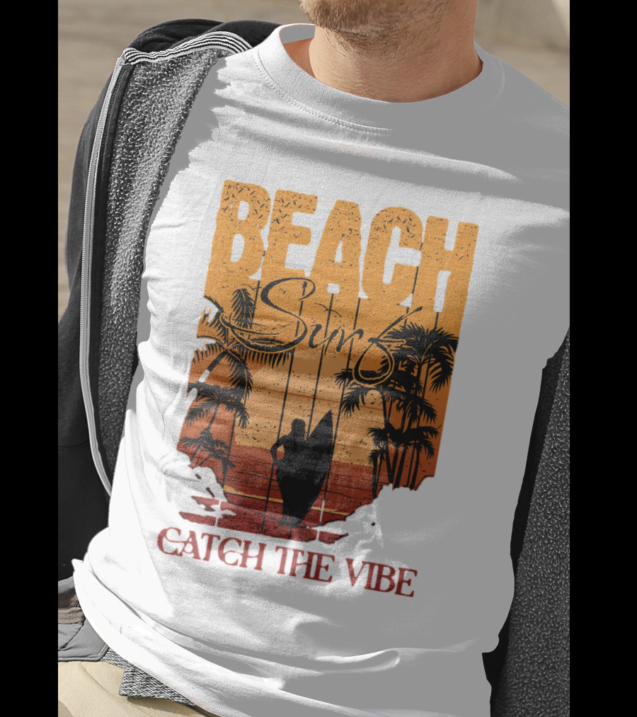 Beach Surf Catch The Vibe T-Shirt