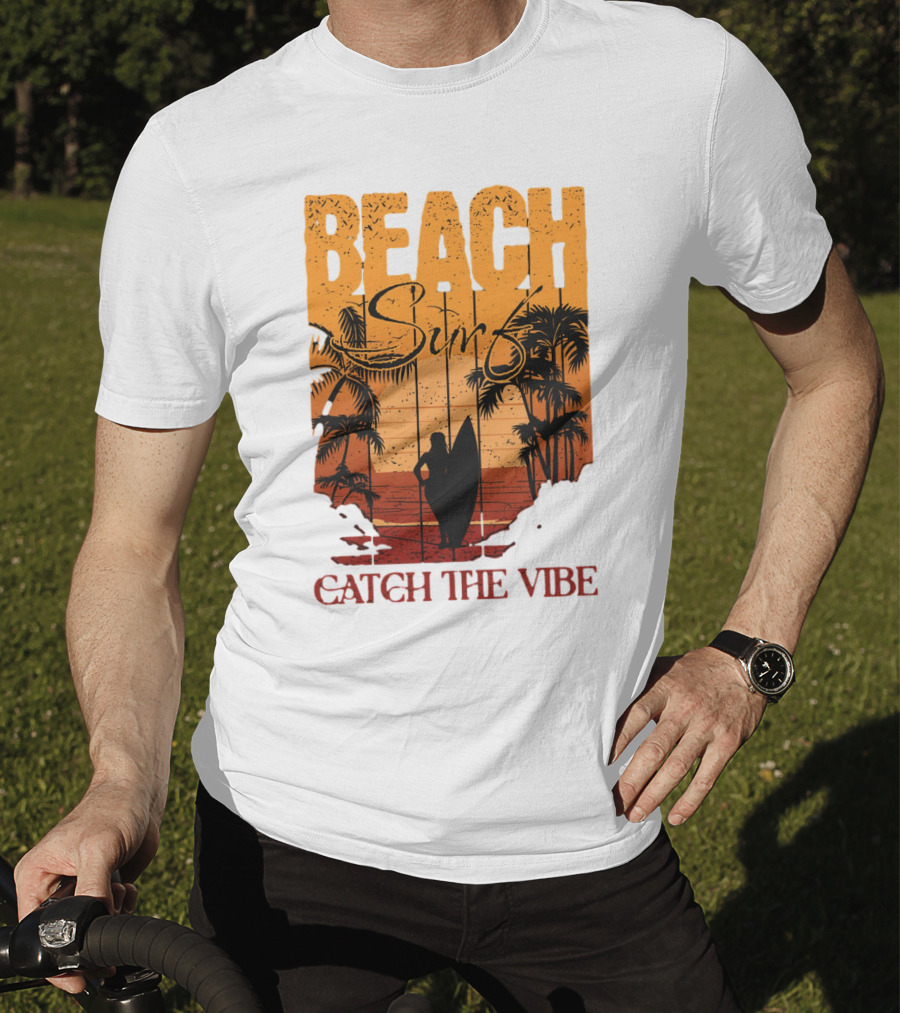 Beach Surf Catch The Vibe T-Shirt