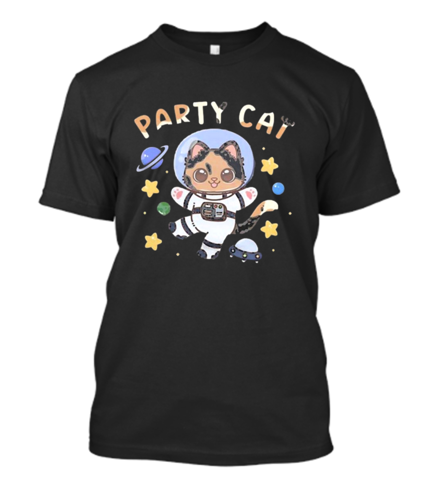 Party Cat Astronaut Space Adventure By Byndo Gehk T-Shirt