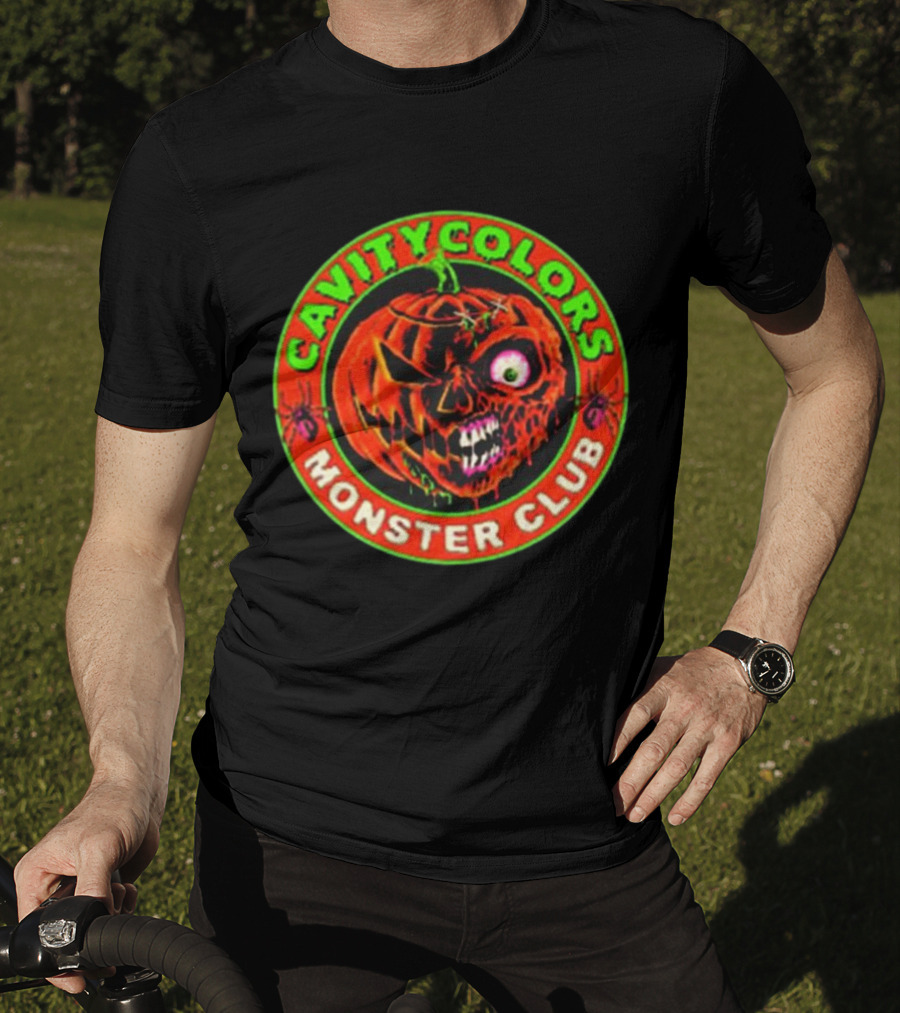 Cavitycolors Monster Club Evil Pumpkin T-Shirt