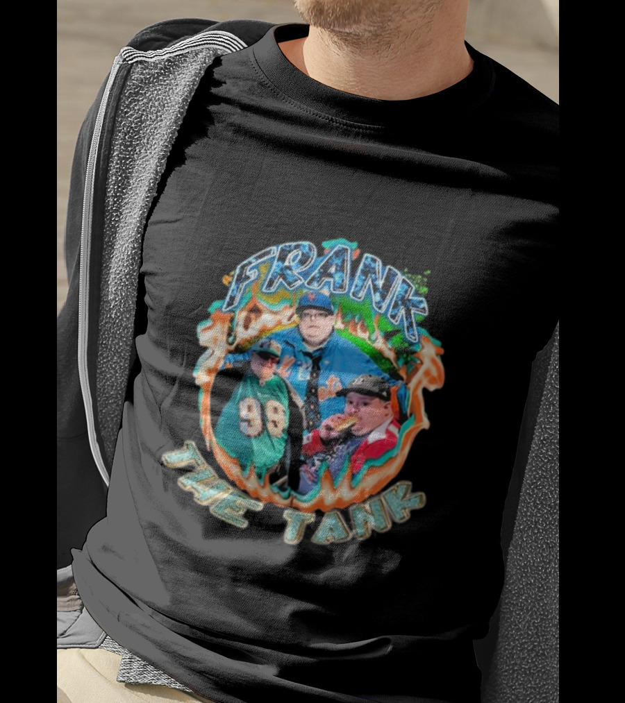 Frank Fleming Frank The Tank Mets Jersey Hot Dog Fire T-Shirt