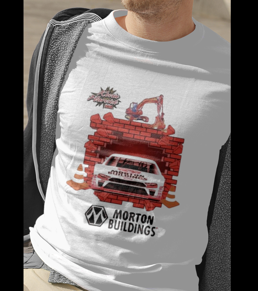 Kevin Harvick Inc Morton Buildings Car Brick Wall Racing T-Shirt