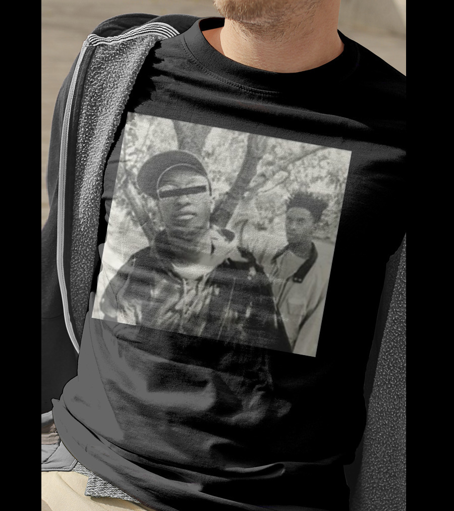 Mf Doom KMD Brothers Rap Iconic Black And White Photo T-Shirt
