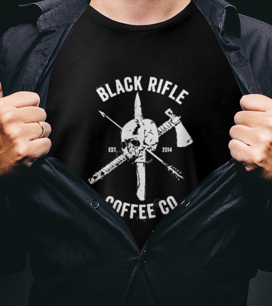 Black Rifle Coffee Co Skull Logo Est. 2014 T-Shirt