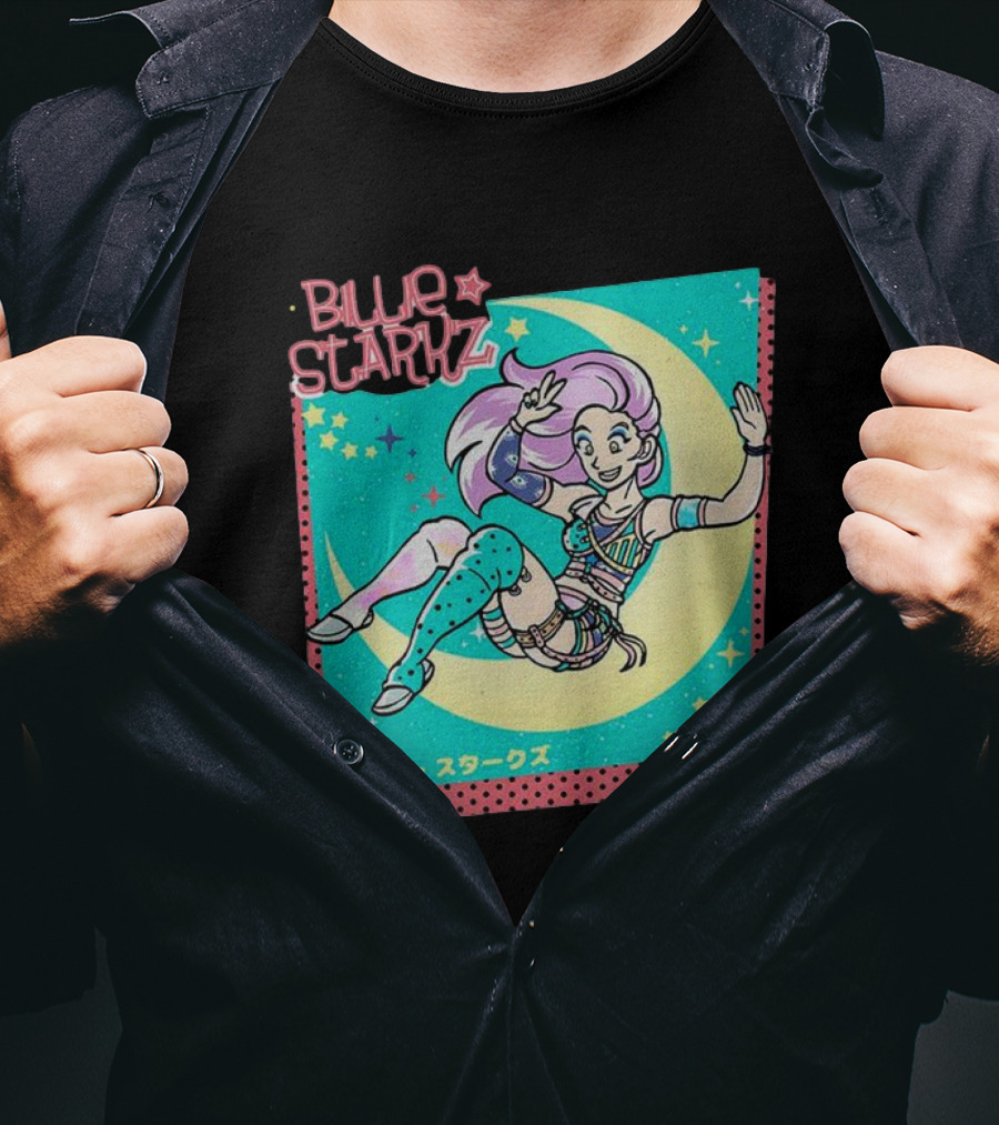 Billie Starkz All Elite Wrestling Moon Jump T-Shirt