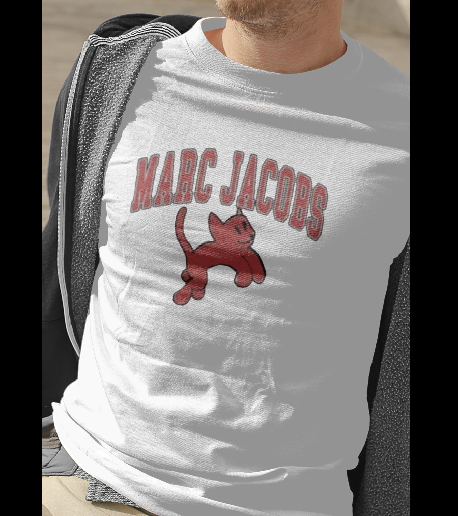 MARC JACOBS Red Cartoon Cat Heaven Collection T-Shirt