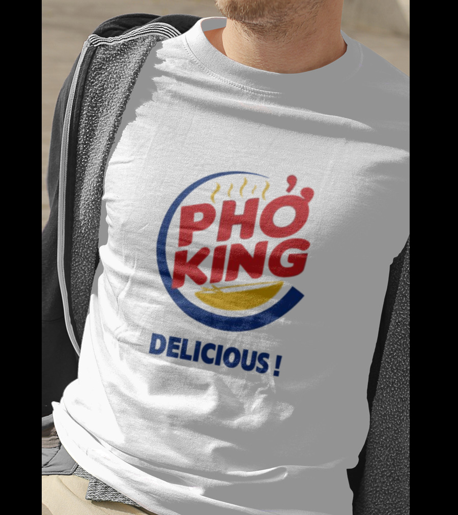 Joey Bizinger Wearing Phở King Delicious T-Shirt