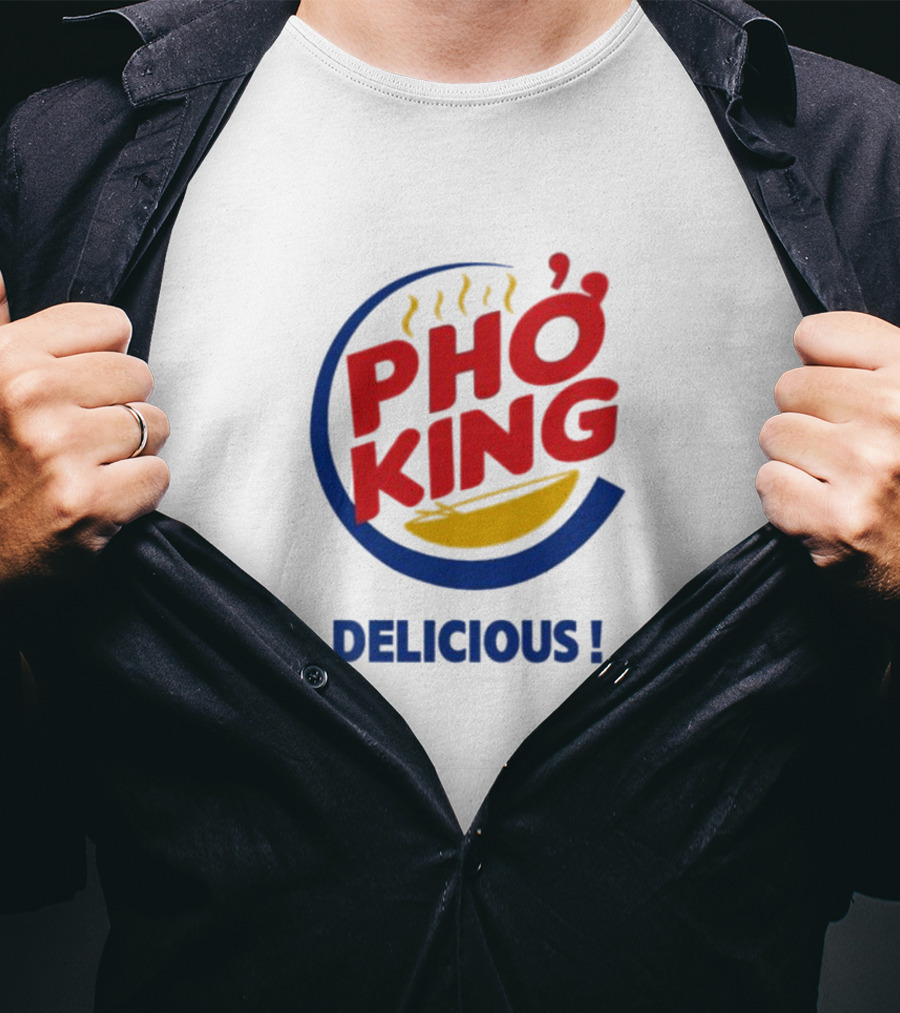 Joey Bizinger Wearing Phở King Delicious T-Shirt