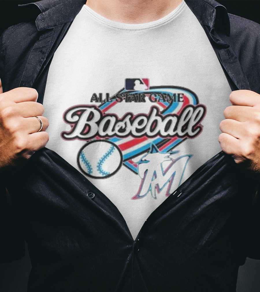 All Star Game Baseball Miami Marlins MLB T-Shirt