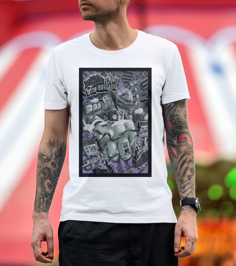 Les Claypool’s Fearless Flying Frog Brigade Chicago Triptych Mix Tape T-Shirt