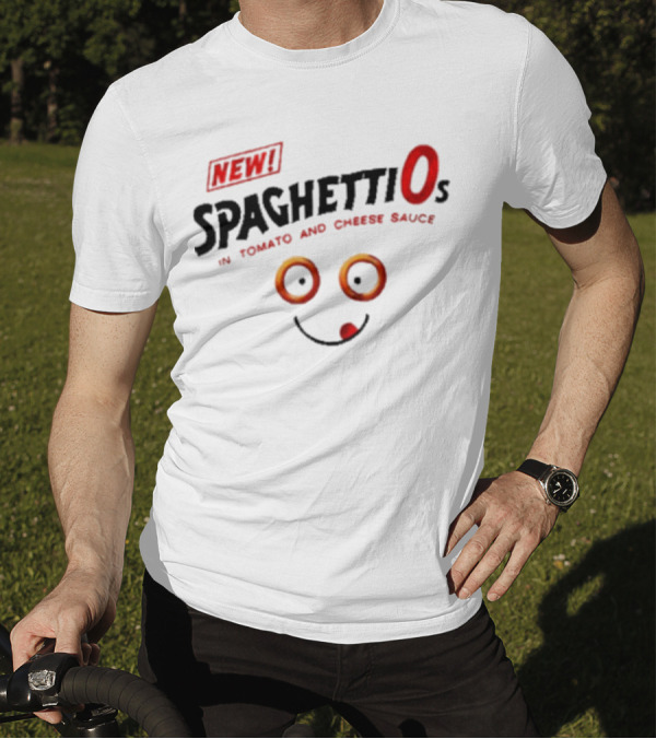 New SpaghettiOs In Tomato And Cheese Sauce With Smiley Face T-Shirt