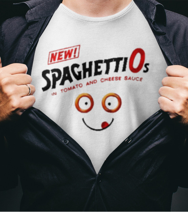 New SpaghettiOs In Tomato And Cheese Sauce With Smiley Face T-Shirt