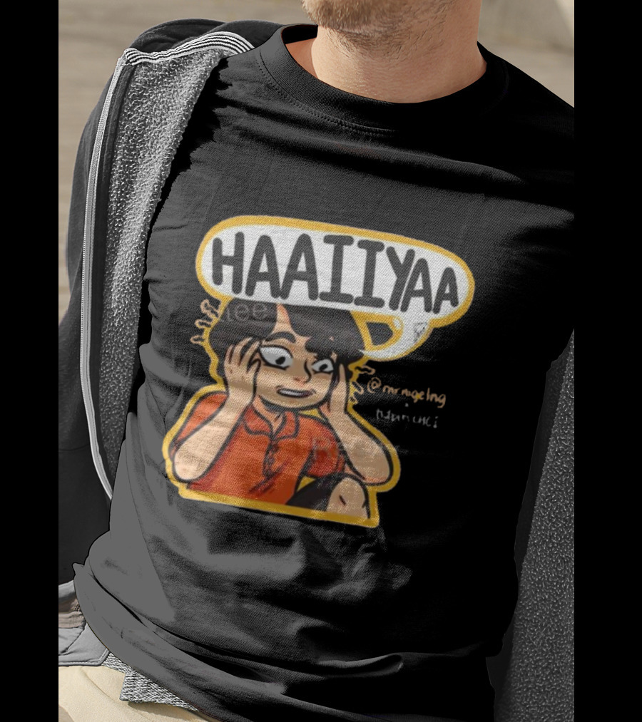 HAAIIYAA Uncle Roger Cartoon Red Shirt Headset @mrnigelng T-Shirt