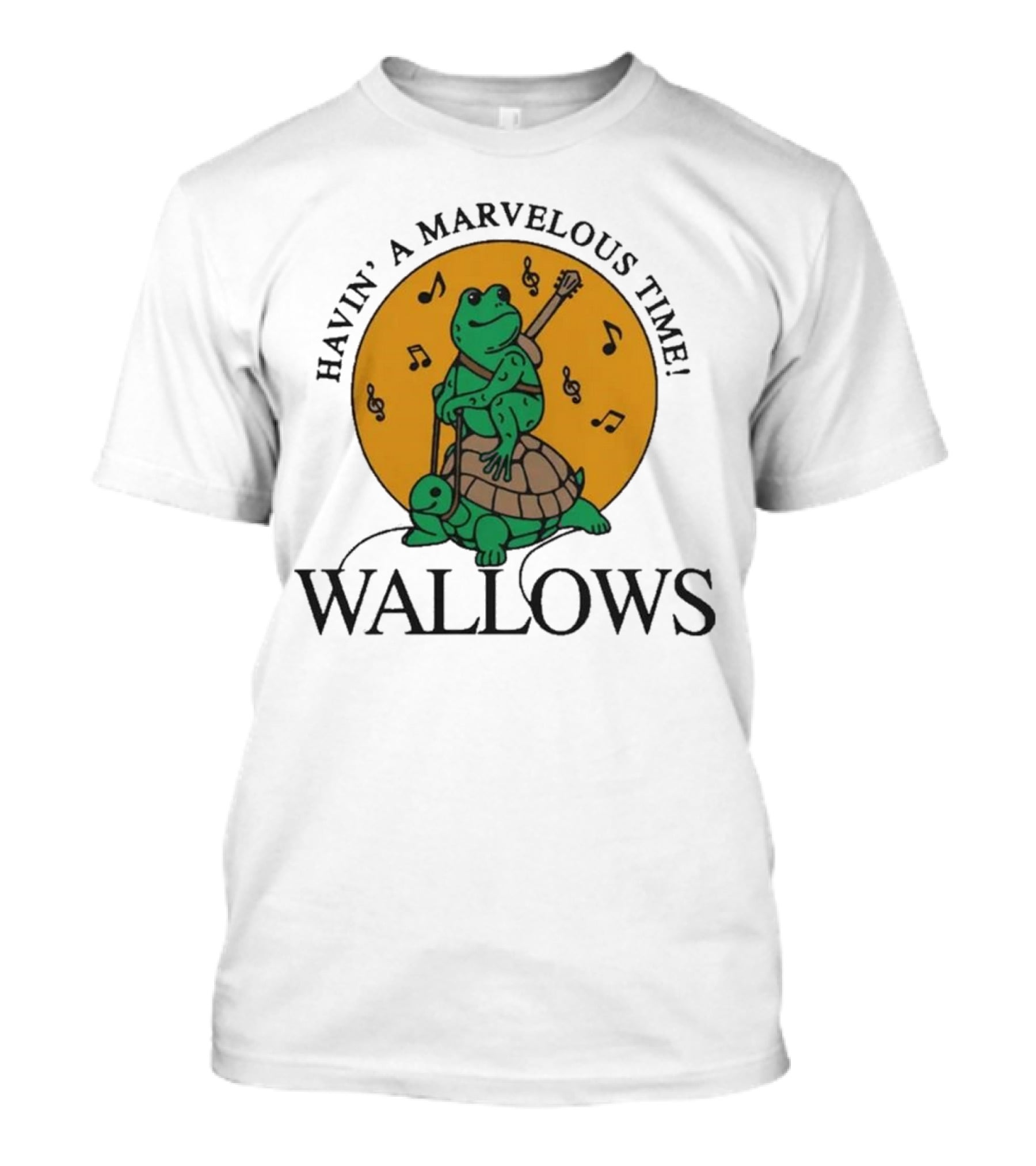 Wallows Havin' A Marvelous Time Frog And Turtle Cloud Dye T-Shirt