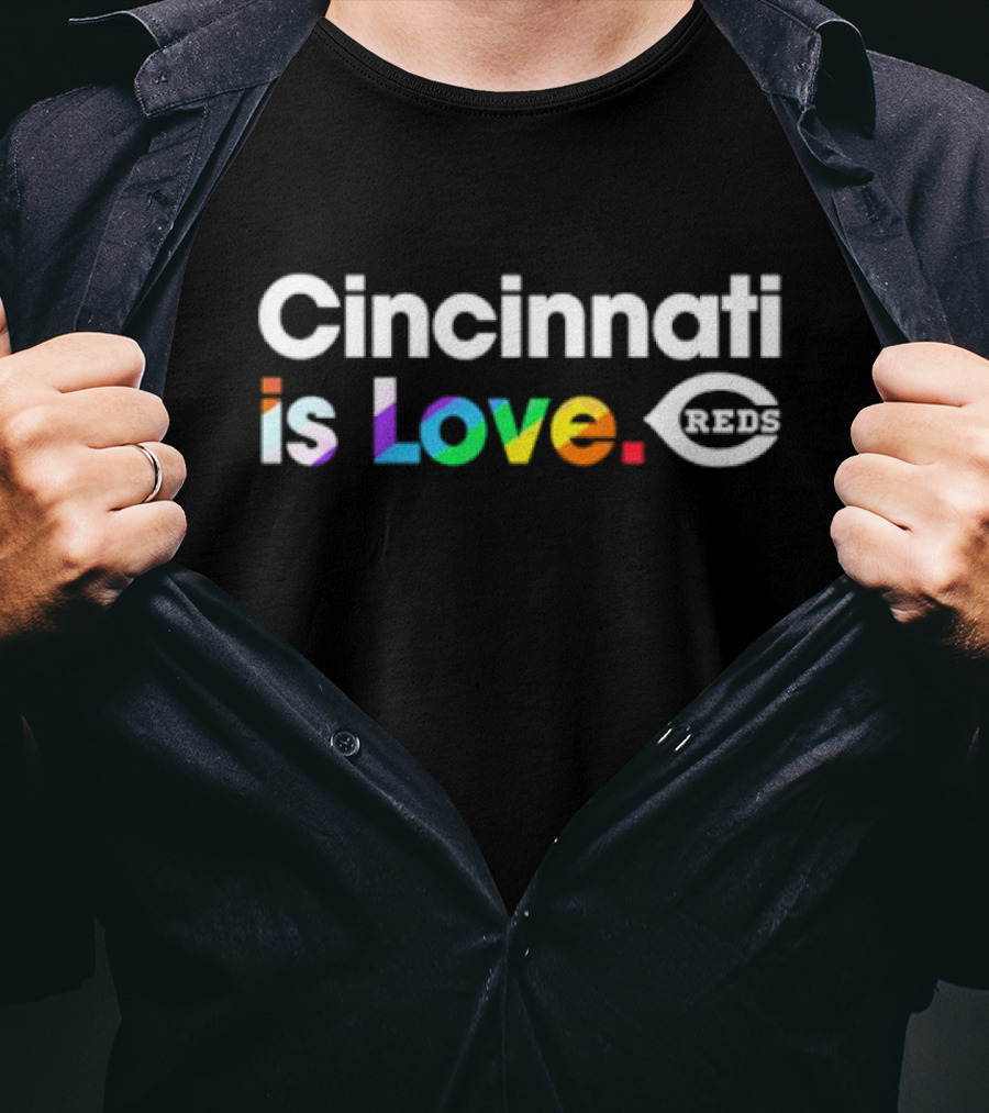 Cincinnati Reds Is Love Reds MLB City Pride T-Shirt