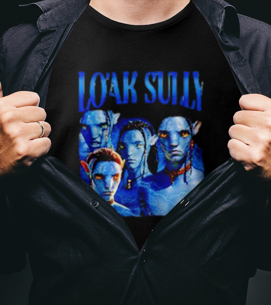 Lo'ak Sully Avatar Characters Blue Na'vi T-Shirt
