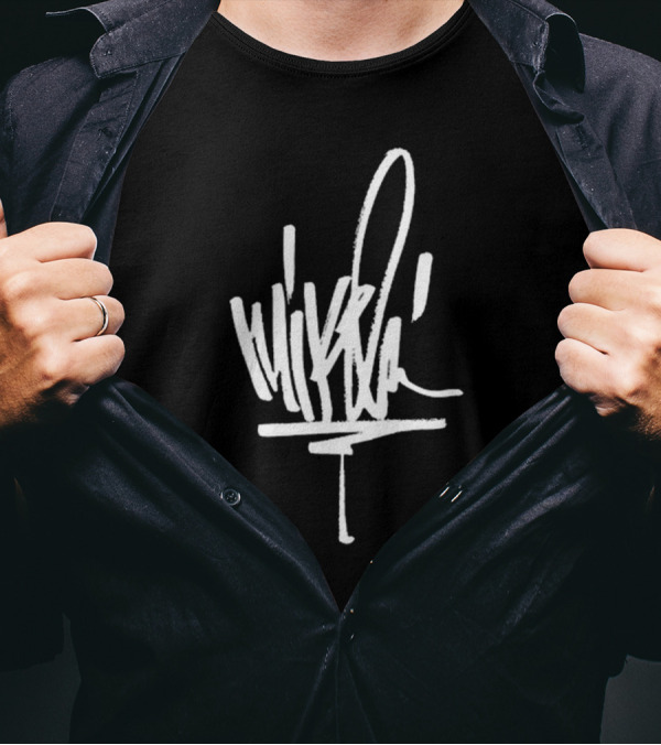Mike Shinoda Signature 5 Year Anniversary White Script T-Shirt