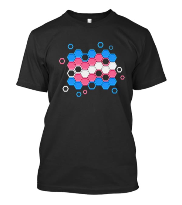 Prismatic Pride Transgender Flag Hexagon T-Shirt