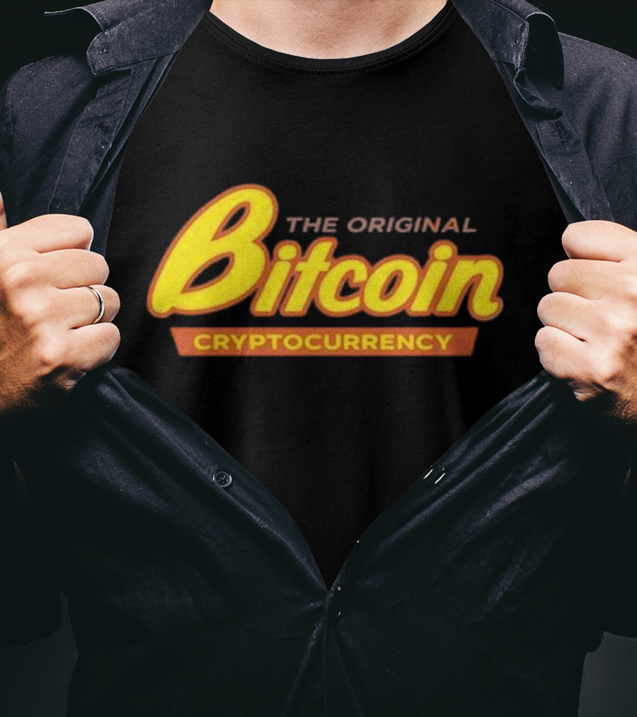 The Original Bitcoin Cryptocurrency Bow Tie T-Shirt