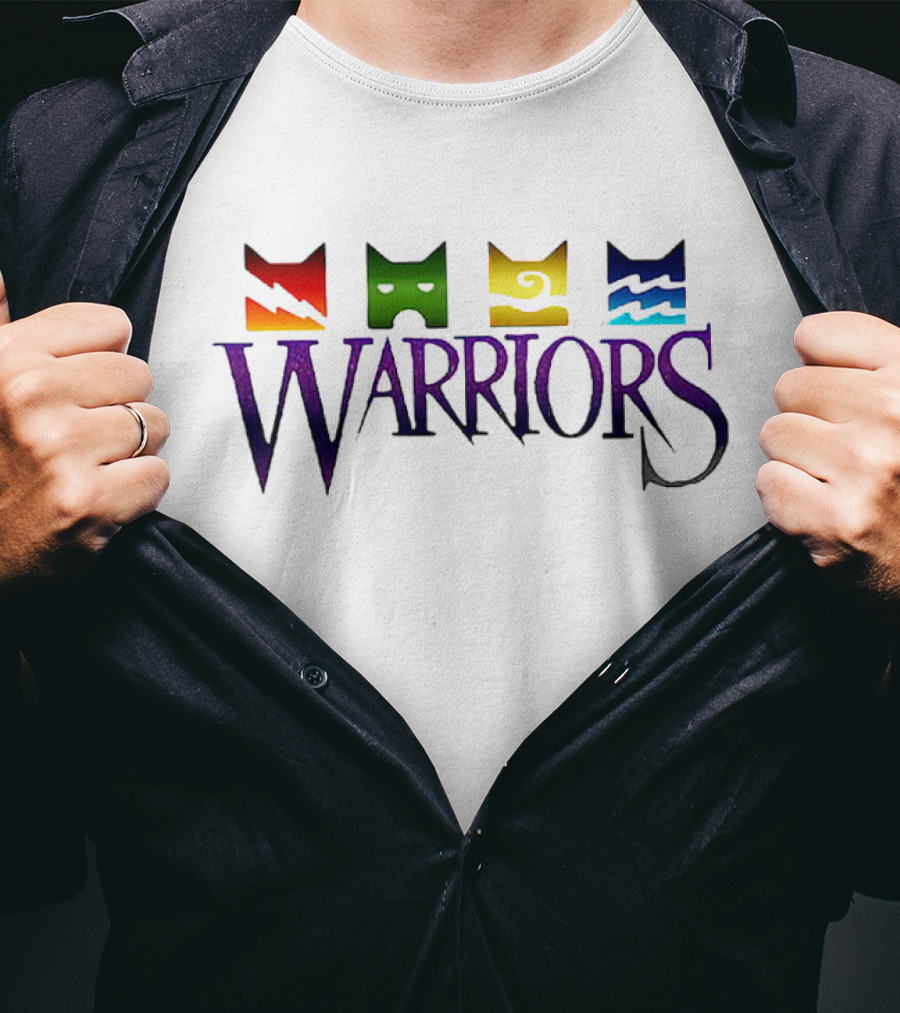 Warrior Cats Logo With Iconic Clan Symbols T-Shirt