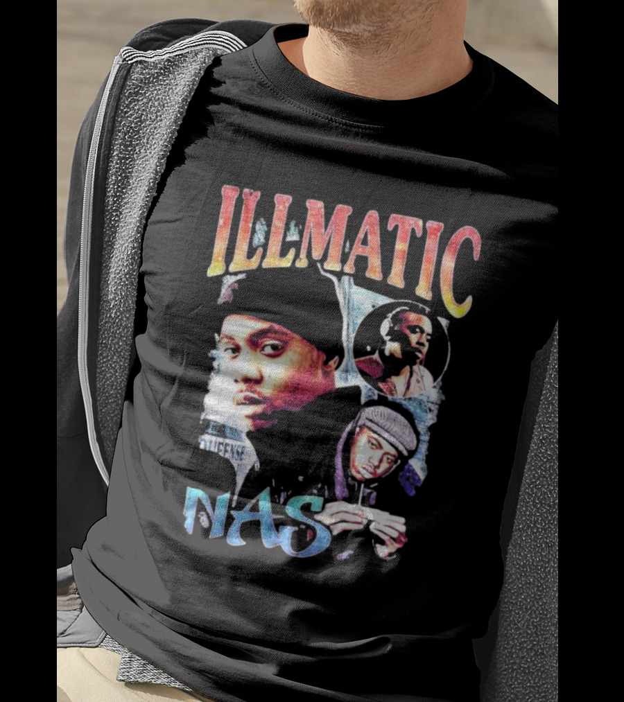 Nas Illmatic Vintage Album Collage T-Shirt