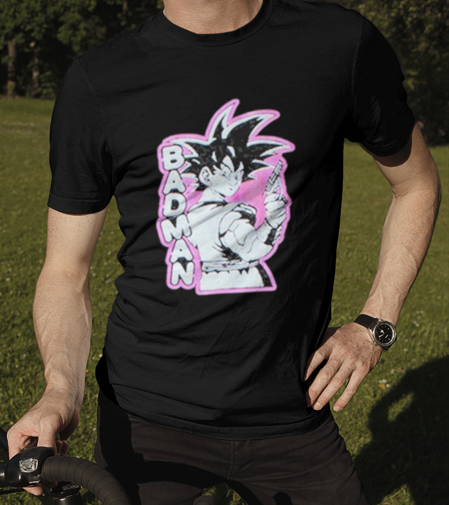 BADMAN Genki Popular Anime Character Vintage Manga T-Shirt