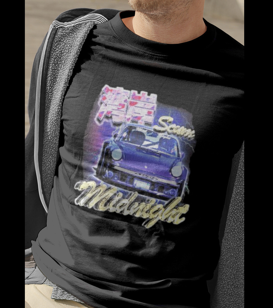 Midnight Scum Neon Car Aesthetic T-Shirt