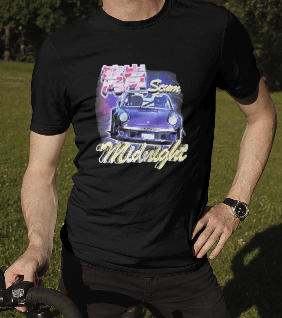 Midnight Scum Neon Car Aesthetic T-Shirt