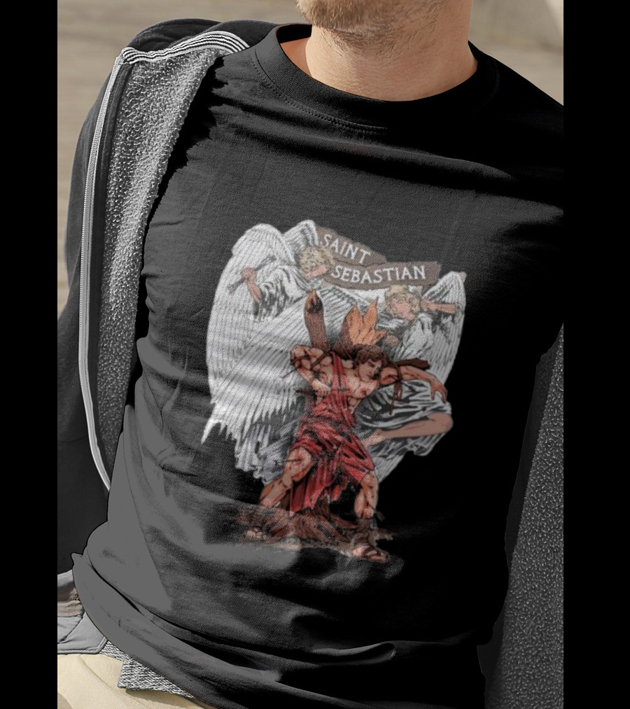 Saint Sebastian Angelic Guardians T-Shirt