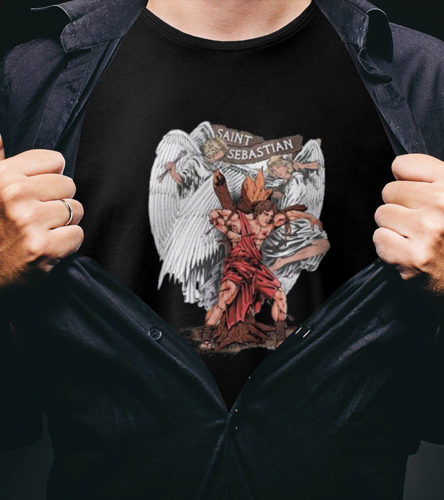 Saint Sebastian Angelic Guardians T-Shirt
