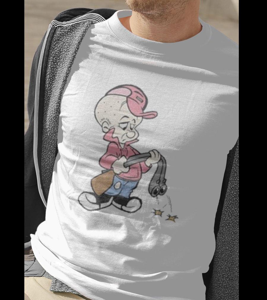 Scum Elmah Parody Elmer Fudd Gangster Suspicious Character Smoking Gun T-Shirt