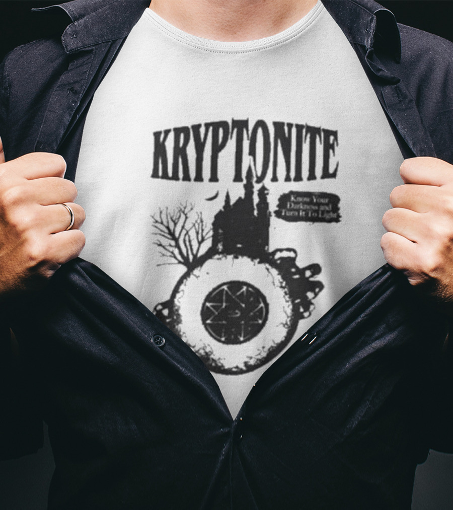 Vampa Kryptonite Haunted Castle And Wheel T-Shirt