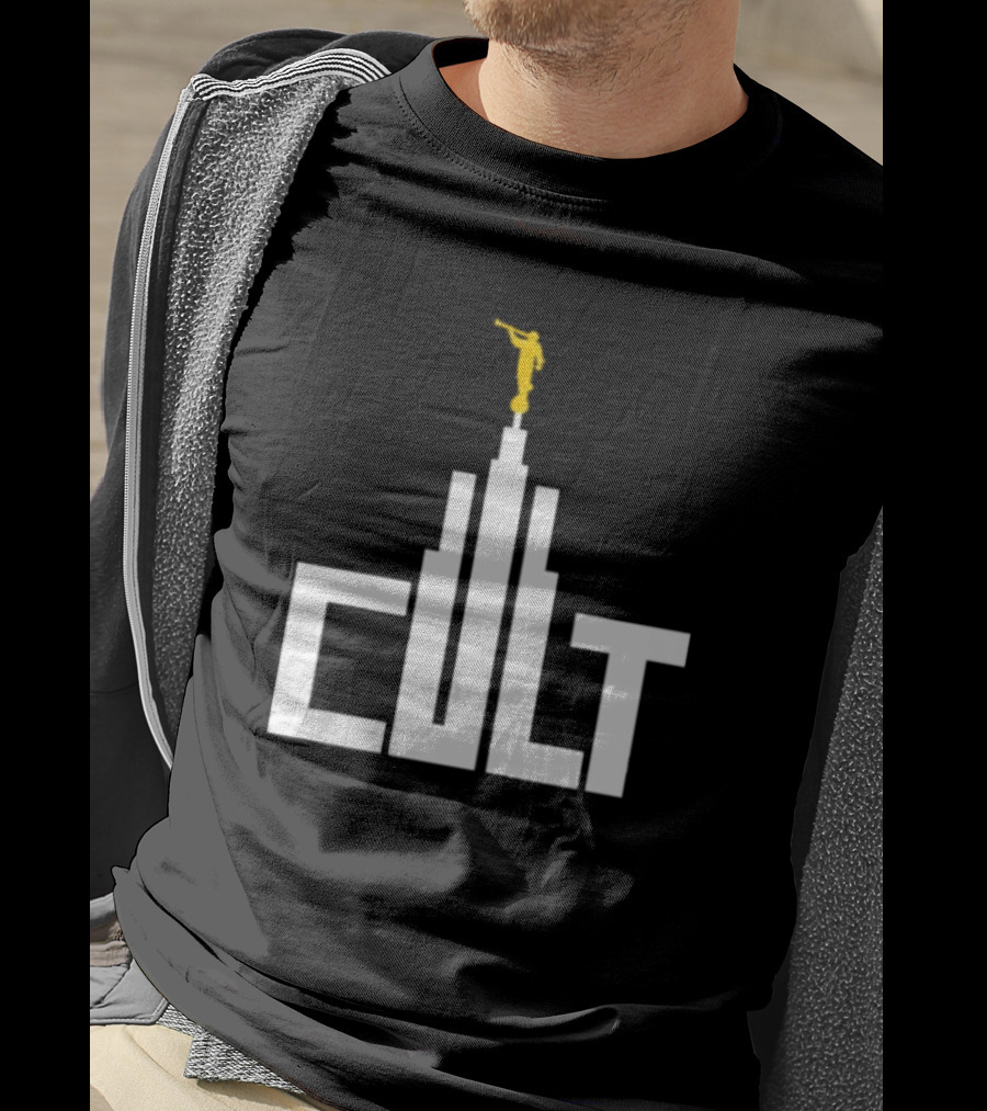 Exmormon Cult LDS Temple Angel Moroni Statues Iconic T-Shirt