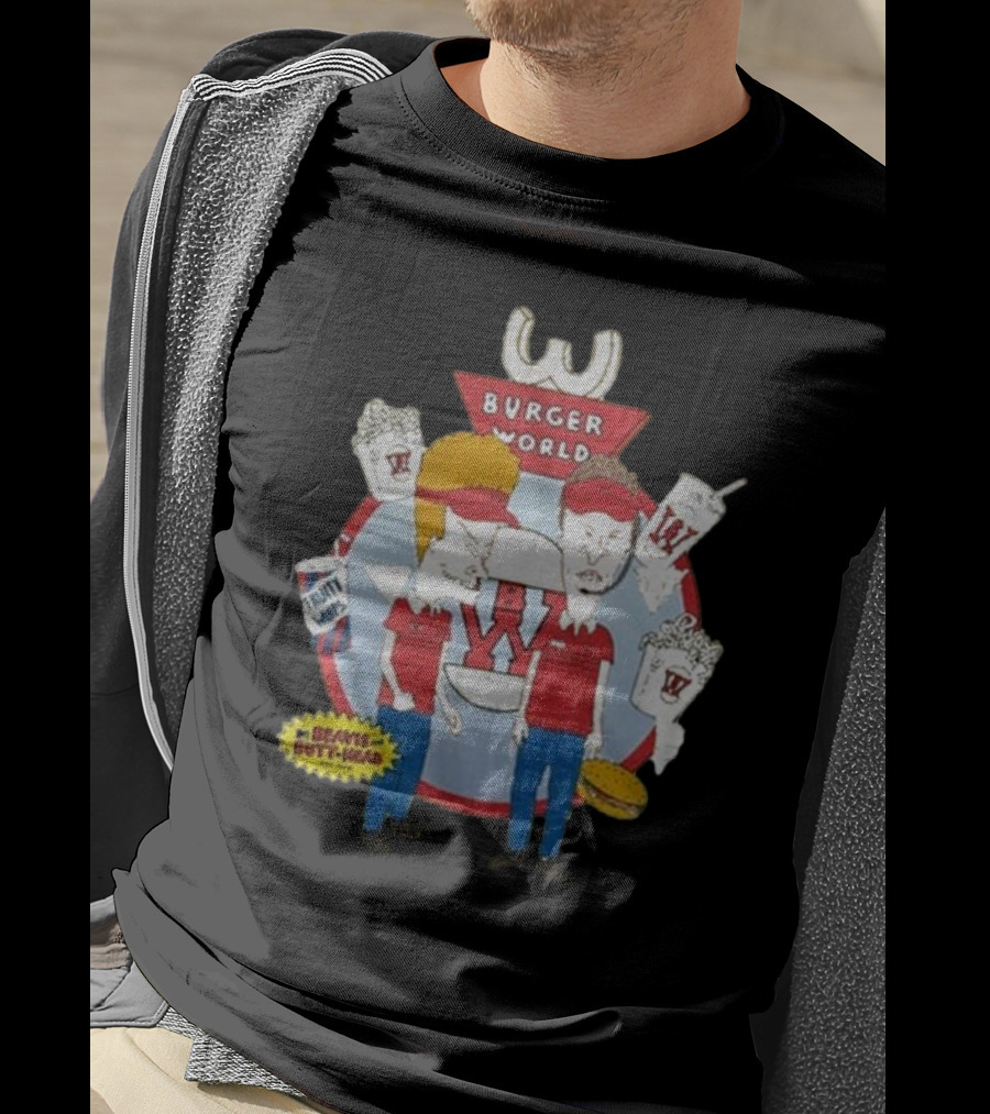 Burger World Beavis And Butt-Head Drink Fries T-Shirt