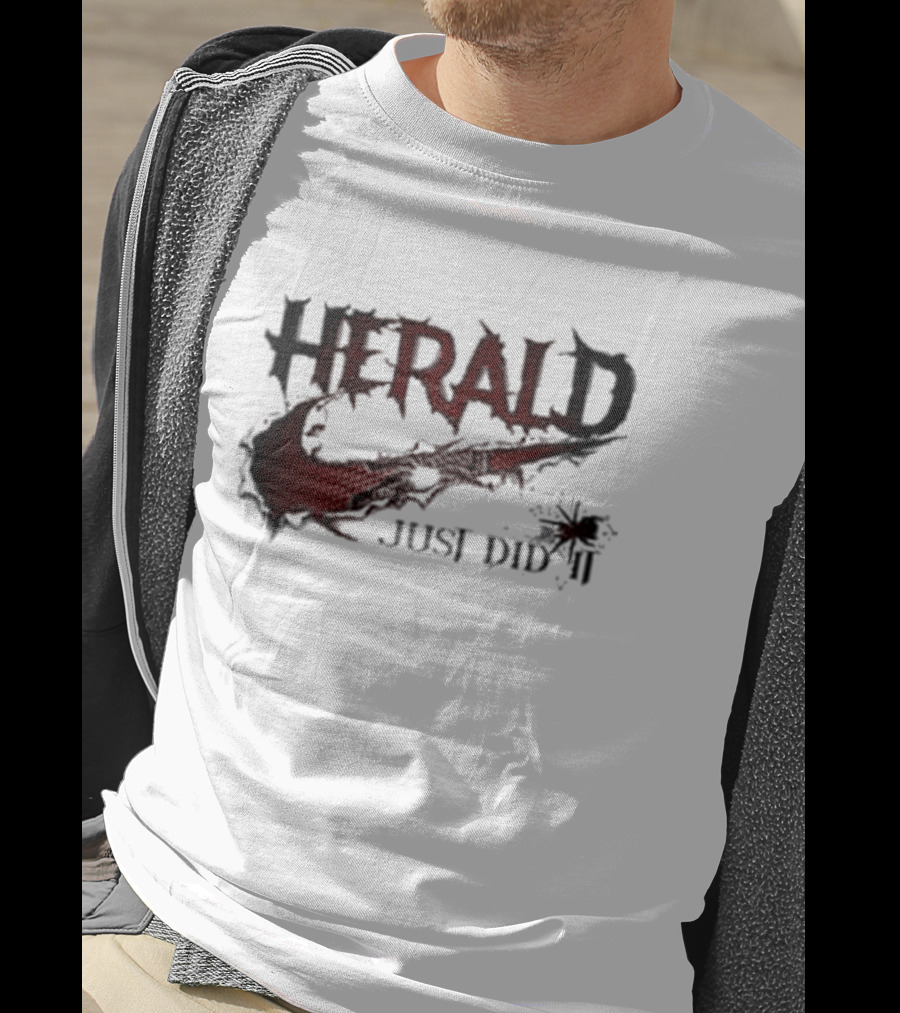 Herald Just Did It Dark Fantasy Red Sword T-Shirt
