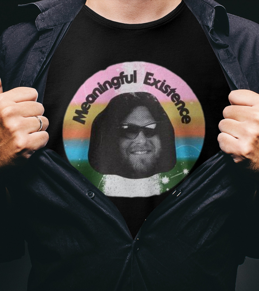 Meaningful Existence Rainbow Retro T-Shirt