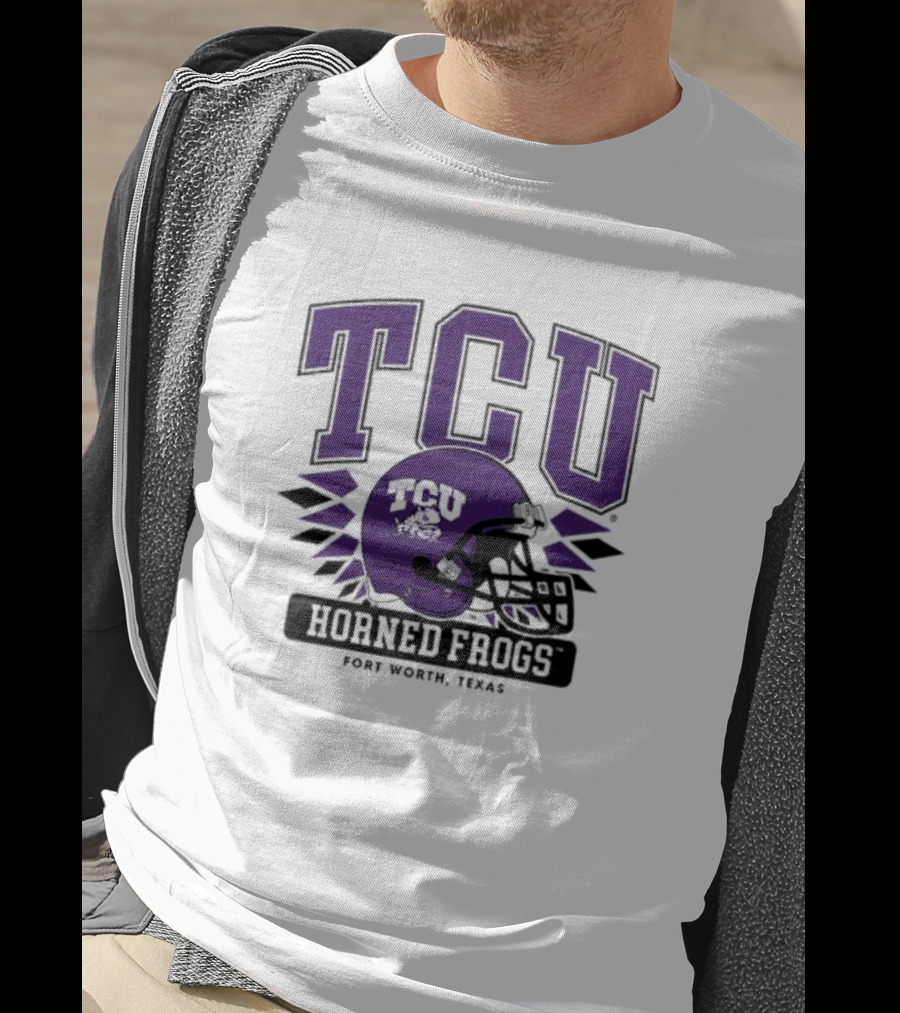 TCU Horned Frogs Football Helmet Fort Worth Texas T-Shirt