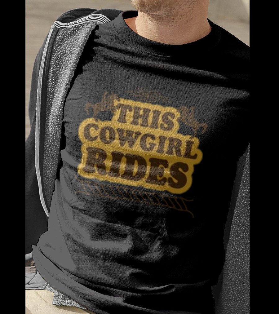 This Cowgirl Rides Western Horseback T-Shirt
