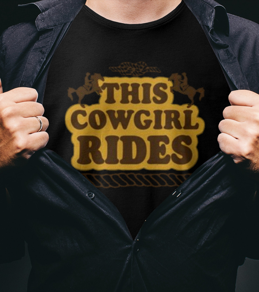 This Cowgirl Rides Western Horseback T-Shirt