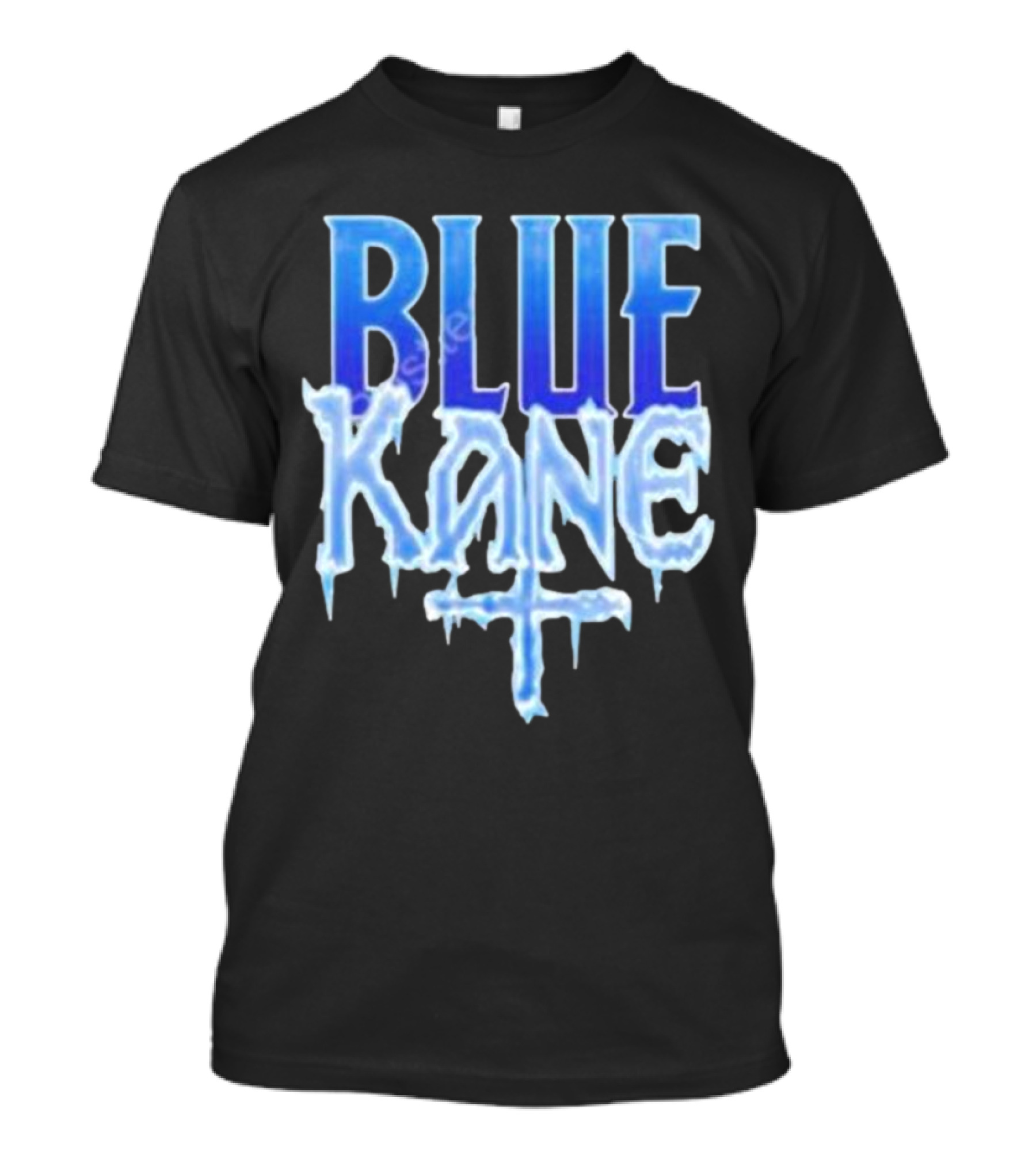 Blue Kane Icy Font Merchandise T-Shirt