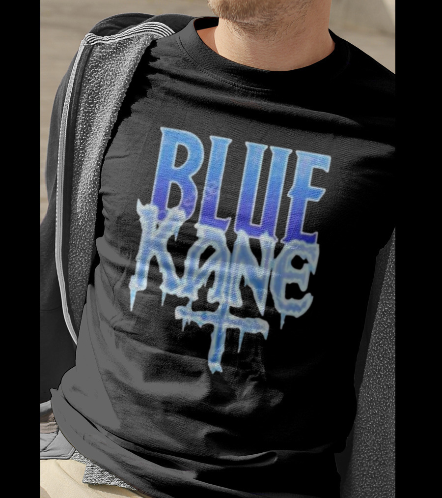 Blue Kane Icy Font Merchandise T-Shirt