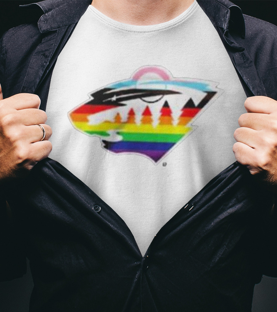 Minnesota Wild Rainbow Pride NHL T-Shirt