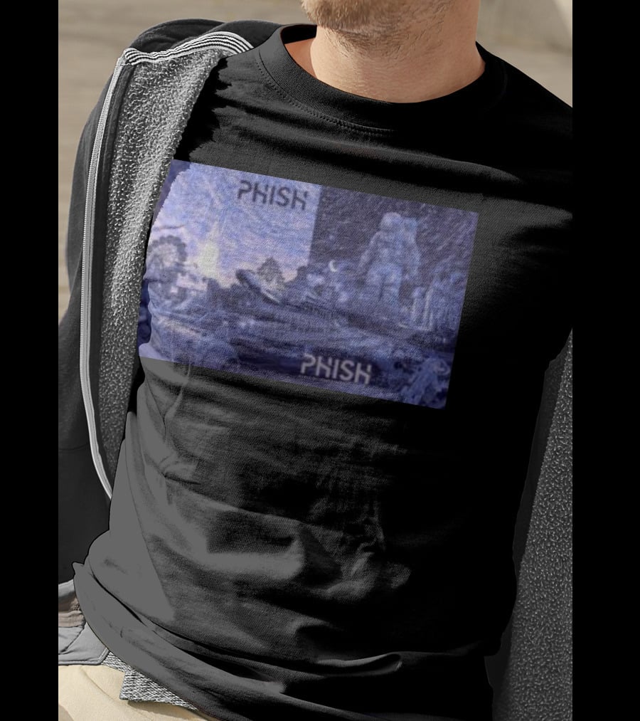 Phish Huntsville Space Astronaut And Carnival Split Scene T-Shirt
