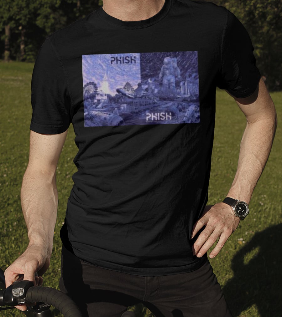 Phish Huntsville Space Astronaut And Carnival Split Scene T-Shirt