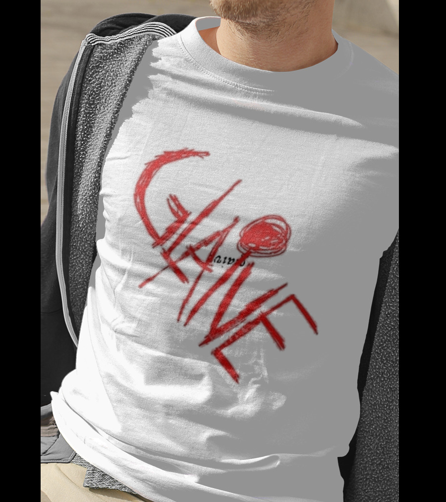Glaive Red Brushstroke Burn Photo T-Shirt